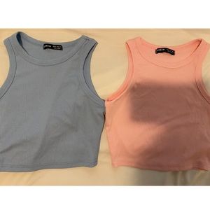 Shein crop tops high neck